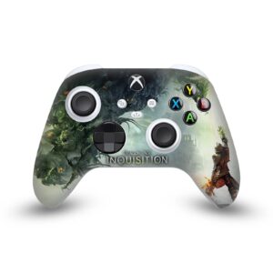 head case designs officially licensed ea bioware dragon age key art 2014 inquisition graphics vinyl sticker gaming skin decal cover compatible with xbox series x/s controller