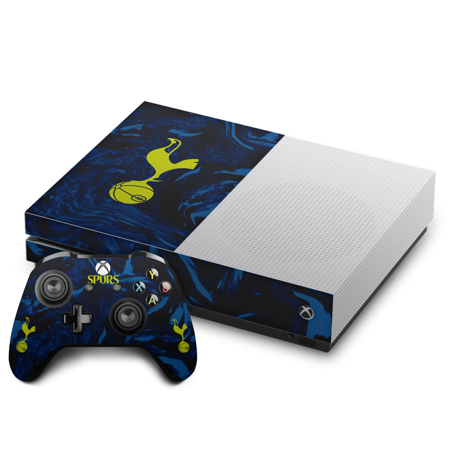 Head Case Designs Officially Licensed Tottenham Hotspur F.C. 2021/22 Away Kit Logo Art Vinyl Sticker Gaming Skin Decal Cover Compatible With Xbox One S Console and Controller Bundle