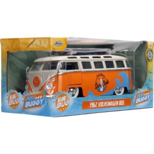 Punch Buggy Slug Bug 1:24 1962 Volkswagen Bus Die-Cast Car, Toys for Kids and Adults