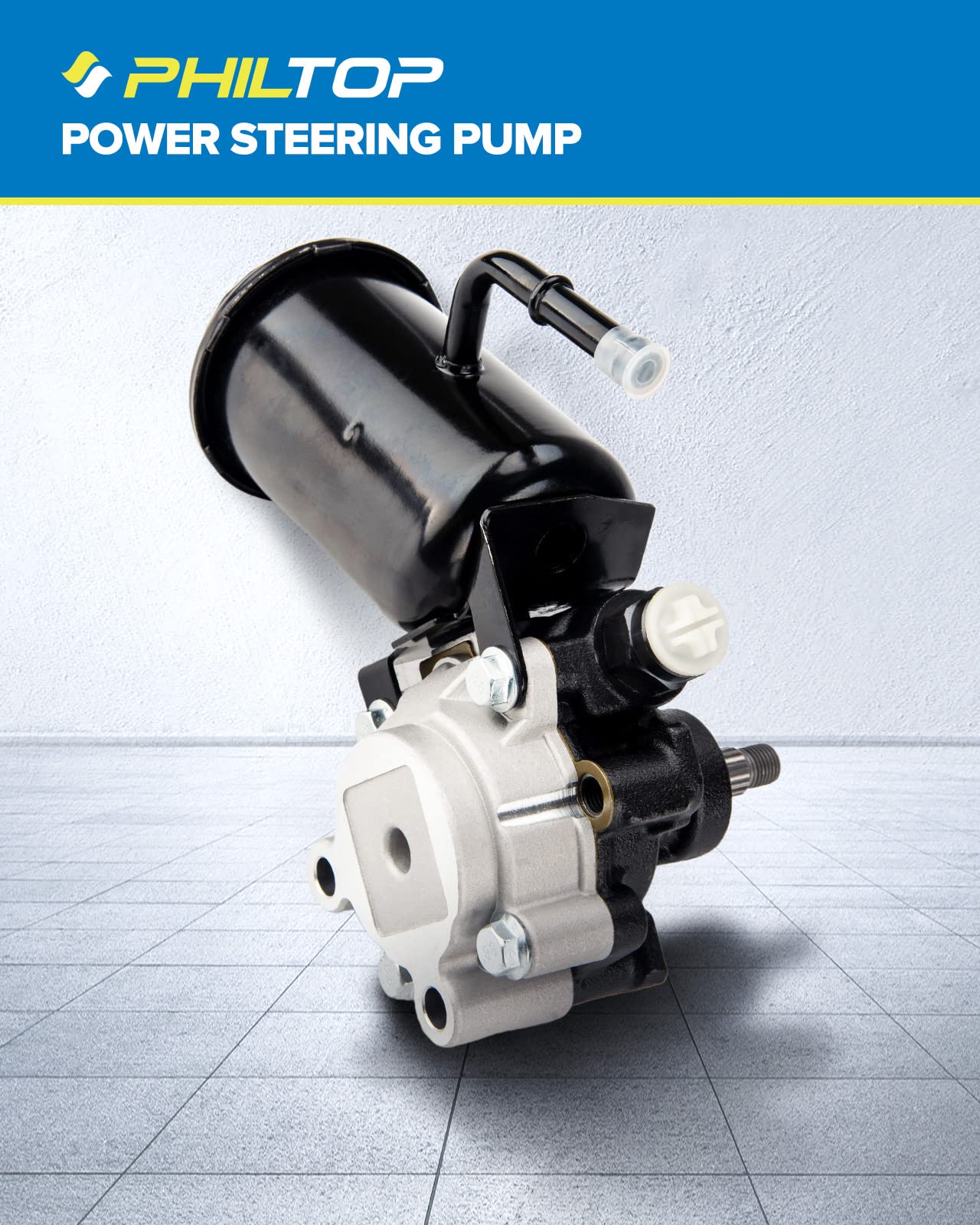 PHILTOP Power Steering Pump 21-5229 for 4Runner 1996-2002 3.4L, Tacoma 1995-2004 3.4L, Power Assist Pump, Power Steering Pump Kit With Pulley Replacement Power Steering Pumps