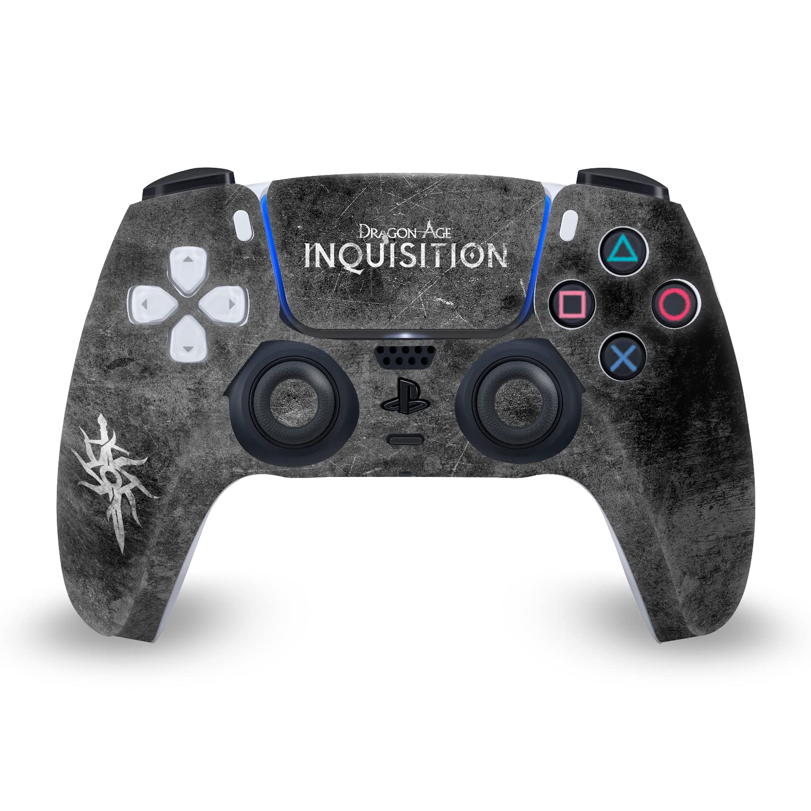 Head Case Designs Officially Licensed EA Bioware Dragon Age Distressed Symbol Inquisition Graphics Vinyl Faceplate Sticker Gaming Skin Decal Compatible With Sony PlayStation 5 PS5 DualSense Controller