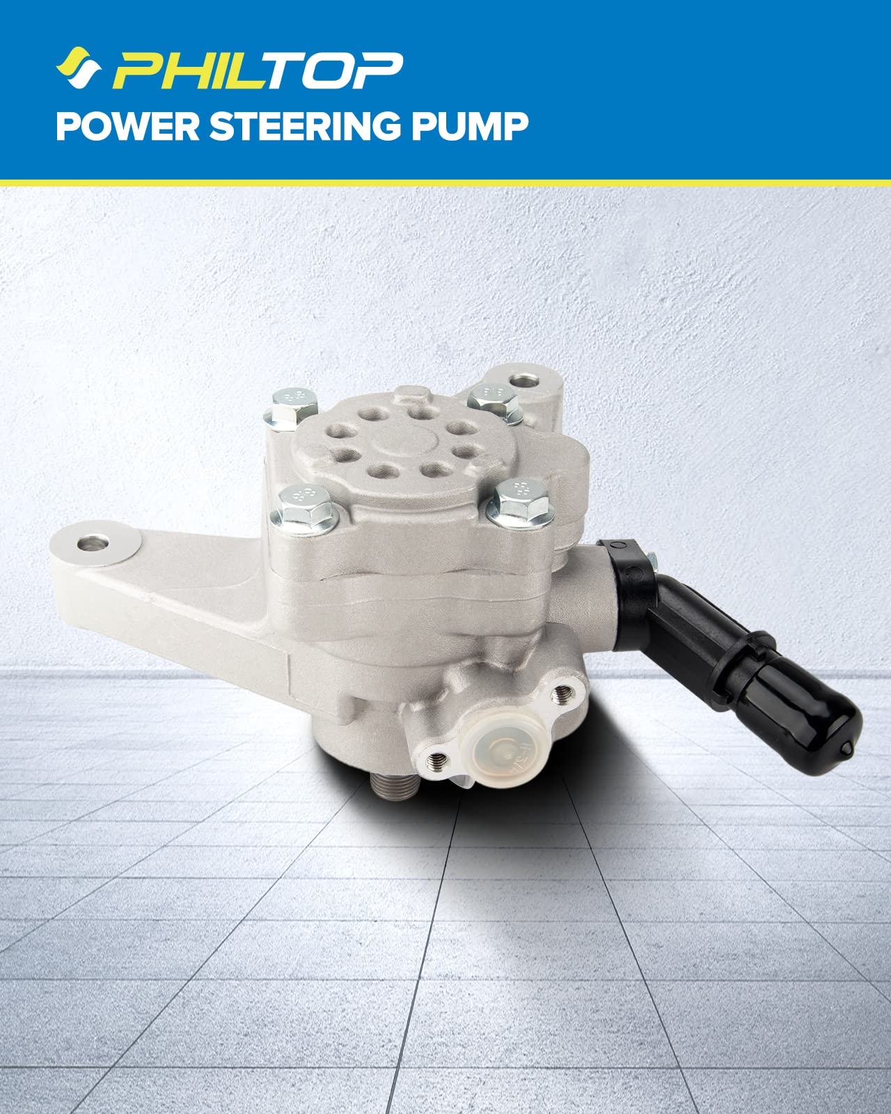 PHILTOP 21-5494 Power Steering Pump Direct Fits Accord 2008-2012 3.5L, Pilot 2009-2011, Accord Crosstour 2010 2011, Crosstour 2012 3.5L, Power Steering Asist 56110R70A11, 56110R70A12