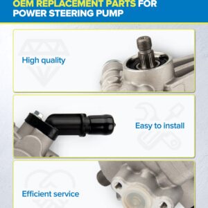 PHILTOP 21-5494 Power Steering Pump Direct Fits Accord 2008-2012 3.5L, Pilot 2009-2011, Accord Crosstour 2010 2011, Crosstour 2012 3.5L, Power Steering Asist 56110R70A11, 56110R70A12