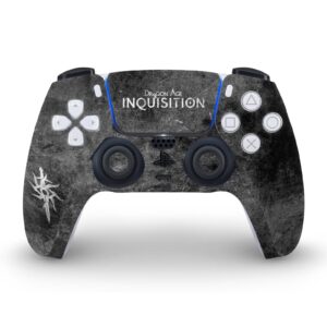 Head Case Designs Officially Licensed EA Bioware Dragon Age Distressed Symbol Inquisition Graphics Vinyl Faceplate Sticker Gaming Skin Decal Cover Compatible With PS5 Disc Console & DualSense