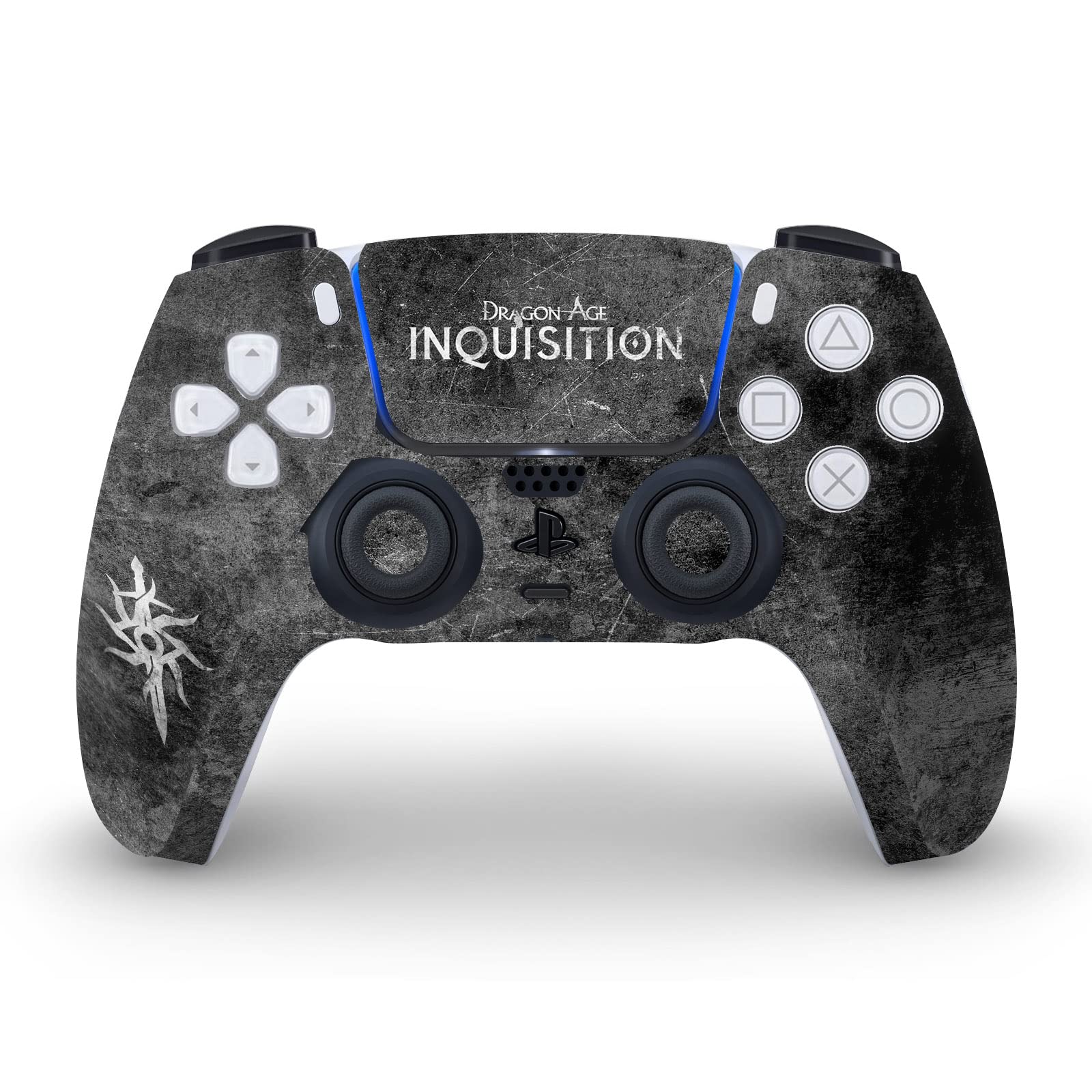 Head Case Designs Officially Licensed EA Bioware Dragon Age Distressed Symbol Inquisition Graphics Vinyl Faceplate Sticker Gaming Skin Decal Cover Compatible With PS5 Disc Console & DualSense