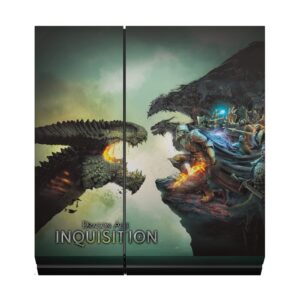 Head Case Designs Officially Licensed EA Bioware Dragon Age Goty Key Art Inquisition Graphics Vinyl Gaming Skin Decal Compatible With Sony PlayStation 4 PS4 Console and DualShock 4 Controller Bundle