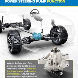 PHILTOP 21-5456 Power Steering Pump Direct Fits Civic 2006 2007 2008 2009 2010 2011 1.8L L4, Power Asist Pump 56110RNA305, 56110RNAA01, 56110RNAA02, Automotive Replacement Power Steering Pumps