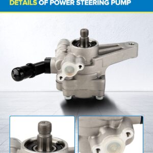 PHILTOP 21-5494 Power Steering Pump Direct Fits Accord 2008-2012 3.5L, Pilot 2009-2011, Accord Crosstour 2010 2011, Crosstour 2012 3.5L, Power Steering Asist 56110R70A11, 56110R70A12