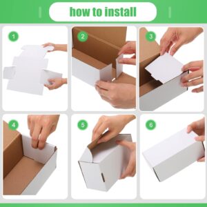 30 Pcs 400 Count Trading Card Storage Box Cardboard Baseball Card Storage Box Collectible Trading Card Cases for Sports Cards Gaming Cards Game Collecting Holder Supplies