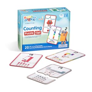 hand2mind Numberblocks Counting Puzzle Set, Number Puzzle, Counting Games for Kids Ages 3-5, Numbers for Toddlers, Math Games for Kids, Matching Game, Educational Toys, Preschool Learning Activities