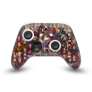 head case designs officially licensed ea bioware dragon age cast of thousands inquisition graphics vinyl sticker gaming skin decal cover compatible with xbox series x/s controller