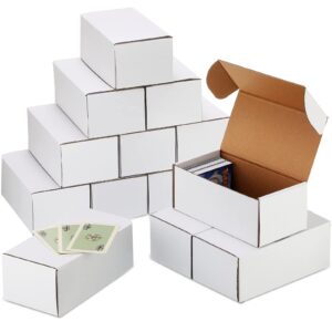 30 pcs 400 count trading card storage box cardboard baseball card storage box collectible trading card cases for sports cards gaming cards game collecting holder supplies