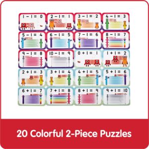 hand2mind Numberblocks Adding and Subtracting Puzzle Set, Addition and Subtraction Games, Number Puzzle, Math Games for Kids, Educational Toys, Toddler Matching Game, Preschool Learning Activities