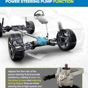 PHILTOP 21-5494 Power Steering Pump Direct Fits Accord 2008-2012 3.5L, Pilot 2009-2011, Accord Crosstour 2010 2011, Crosstour 2012 3.5L, Power Steering Asist 56110R70A11, 56110R70A12