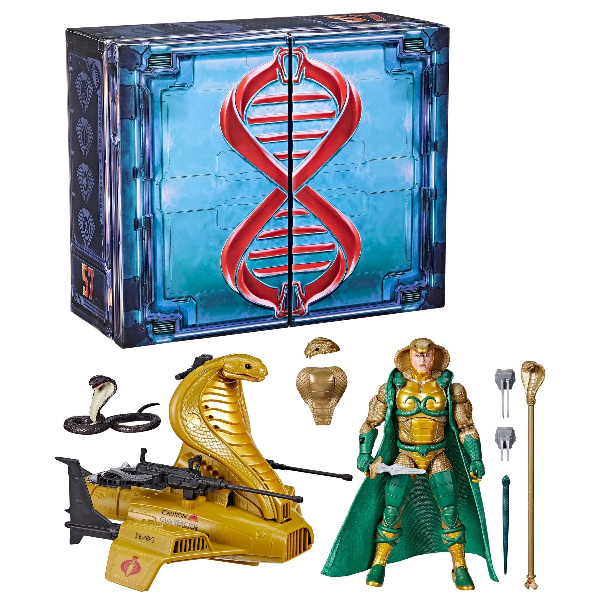 G. I. JOE,Classified 6 Inch Action Figure Exclusive-Serpentor & Air Chariot