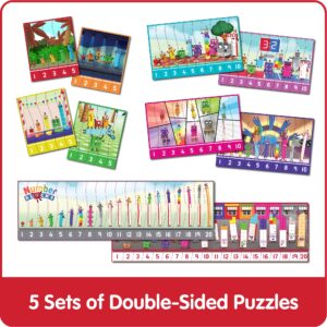 hand2mind Numberblocks Sequencing Puzzle Set, Sequence Cards, Math Games for Kids Ages 3-5, Number Games, Educational Toys, Toddler Learning Puzzles, Counting Toys, Preschool Learning Activities