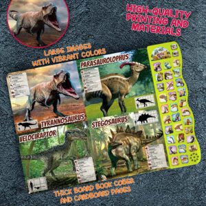 Dinosaur Toys for Kids 3-5 Dinosaur Book with Sounds 30 Species Names & Realistic Sounds Interactive Dinosaur Toys for Boys Girls Kids 2 3 4 5 6 7 Year Old Dinosaur Toys for Kids Gifts