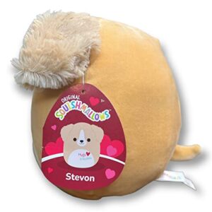 Squishmallows 8 Inch Stevon The Tan Dog Plush with Hugs & Squishes On Belly - Join The 2023 Valentine's Day Squad Stuffed Animal Toys