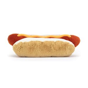 Jellycat Amuseables Hot Dog Stuffed Toy, 10 inches | Food Plush | Fun Gift Idea