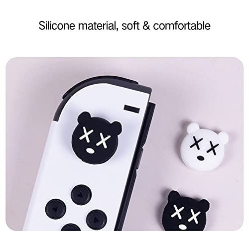 PERFECTSIGHT Switch Thumb Grips, Cut Animal Joystick Caps for Nintendo Switch, 4 PCS Thumbstick Cover for Switch Lite, Switch OLED, Analog Stick Button Cover for NS Joycon Controller (Yellow)