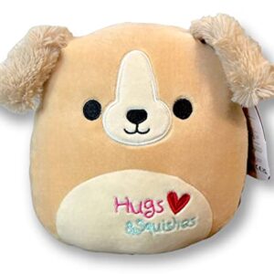 Squishmallows 8 Inch Stevon The Tan Dog Plush with Hugs & Squishes On Belly - Join The 2023 Valentine's Day Squad Stuffed Animal Toys