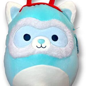 Squishmallows Official Kellytoy 14 Inch Ferret Anneli Plush Turquoise Wearing a Red Glitter Heart Headband - Join These Stuffed Animal Toys and Their 2023 Valentine's Day Squad