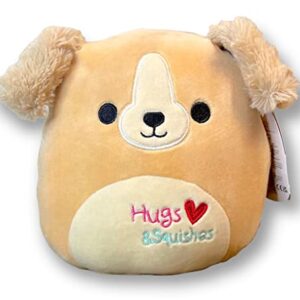 Squishmallows 8 Inch Stevon The Tan Dog Plush with Hugs & Squishes On Belly - Join The 2023 Valentine's Day Squad Stuffed Animal Toys