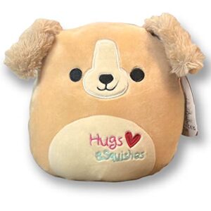 Squishmallows 8 Inch Stevon The Tan Dog Plush with Hugs & Squishes On Belly - Join The 2023 Valentine's Day Squad Stuffed Animal Toys