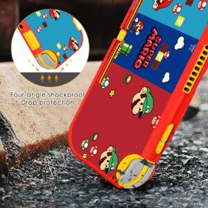 Xinocy Cute Case for Nintendo Switch Lite 2019 Kawaii Cartoon Fun Funny Aesthetic Character Anime Slim Fashion Protective Cases Hard Shell Cover for Girls Kids Boys for Switch Lite,B Maro