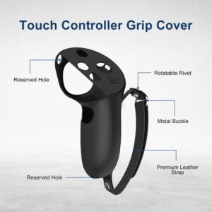 Silicone Controller Grip Cover for Meta Quest Pro Controller Grip Protector for Quest Pro Accessories