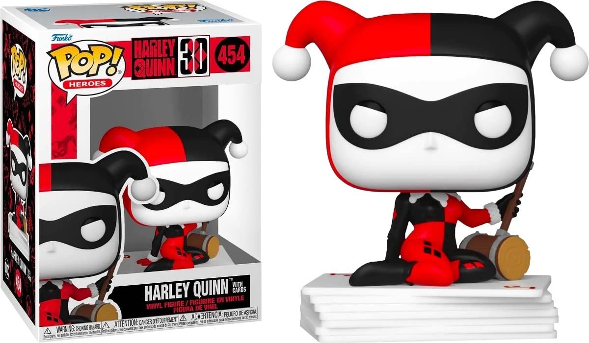 Funko Harley 30 Years Harley Quinn with Cards Exclusive Bundled with Pop Protector