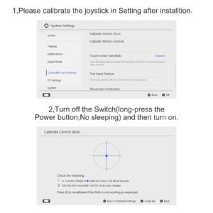 AKNES Gulikit Switch Joystick Replacement, No Drifting, Hall Effect Joystick for Switch Joycon, Switch OLED & Switch Lite, Include Repair Kit, Thumb Stick Cap (1 pair)
