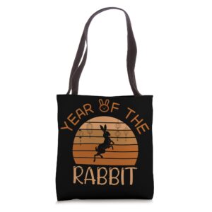 chinese new year, year of the rabbit, new year 2023 tote bag