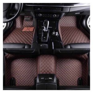 floor mat compatible with citr-oen ds ds3 ds4 ds5 ds6 ds7 ds4s ds5ls compatible with do-dge journey auto floor mats (color : complete coffee)