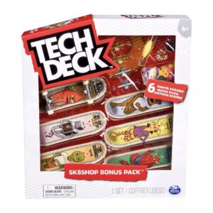 TECH DECK Sk8shop Bonus Pack Mini Finger Skateboard Multi Pack 2022 Series (Toy Machine (Sk8shop Bonus Pack))