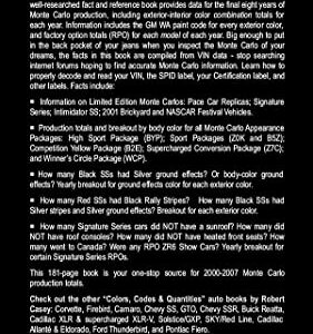 All 2000-2007 Chevrolet Monte Carlo Colors, Codes & Quantities: How Rare is Your Supercharged SS, V8, Pace Car, or Signature Series?