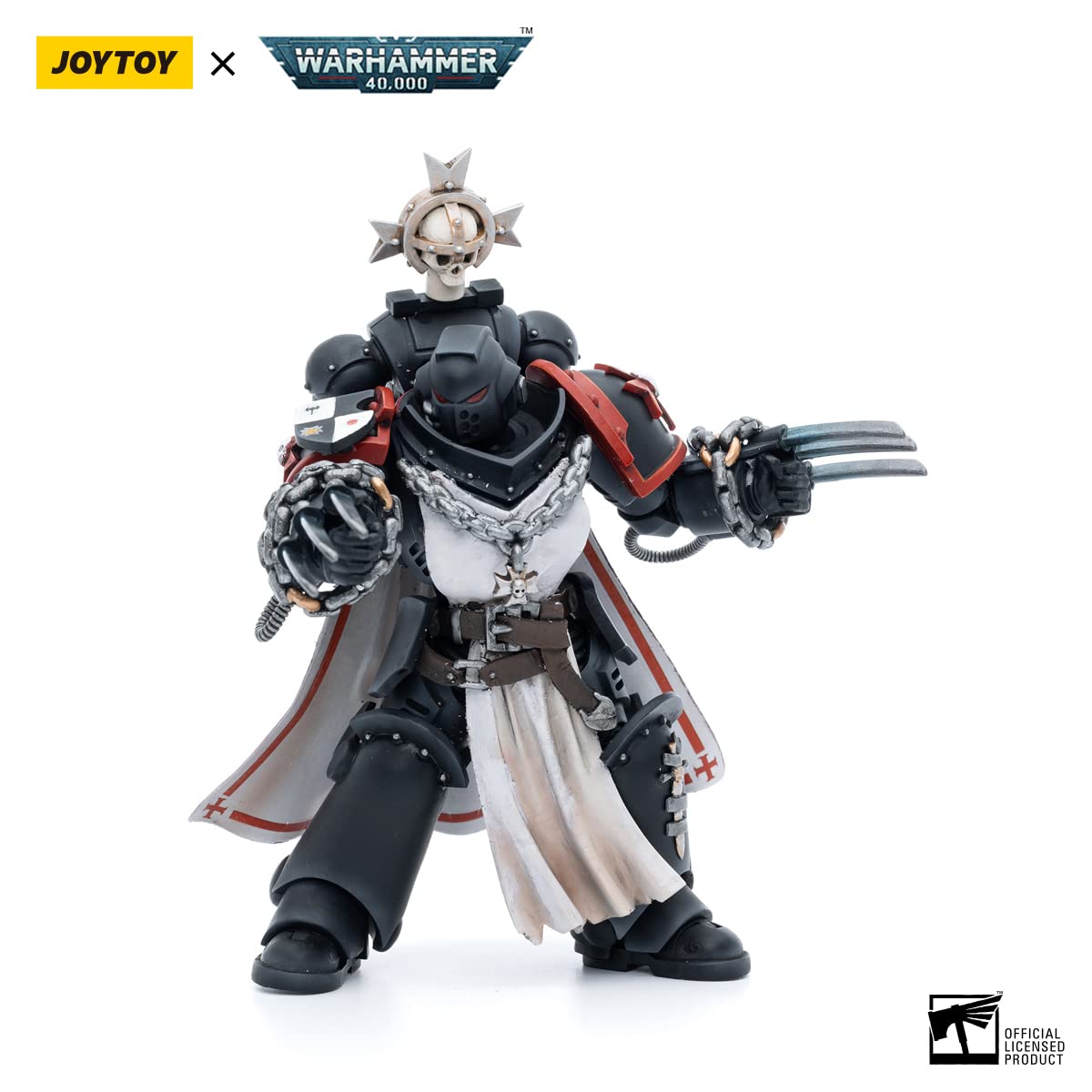 JOYTOY 1/18 Action Figures Warhammer 40K Mecha Joy Toy Figure Model Toys Black Templars Primaris Sword Brethren Alberic