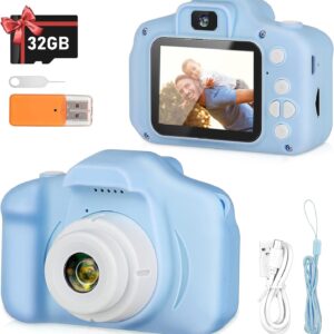 Vasttron Kids Selfie Camera,Kids Camera for Age 3-12 Toddler HD Digital Video Cameras Portable Children Selfie Camera with 32GB SD Card