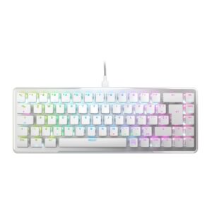 ROCCAT Vulcan II Mini JP ISO Gaming Keyboard, Wired White/White, Optical, Linear Mini (65%), RGB, Windows 7 or Later