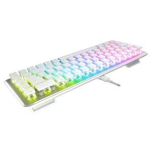 ROCCAT Vulcan II Mini JP ISO Gaming Keyboard, Wired White/White, Optical, Linear Mini (65%), RGB, Windows 7 or Later