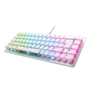 ROCCAT Vulcan II Mini JP ISO Gaming Keyboard, Wired White/White, Optical, Linear Mini (65%), RGB, Windows 7 or Later