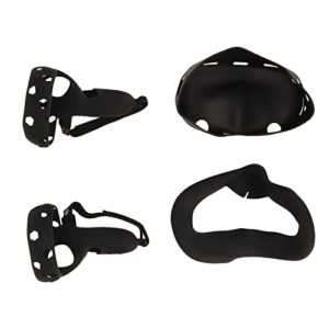 vr shell cover set, scratch and shatterproof silicone vr accessories face cover for vr