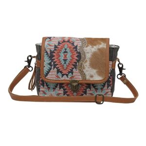 Myra Bag Aztec and Cowhide Shoulder Bag S-5729