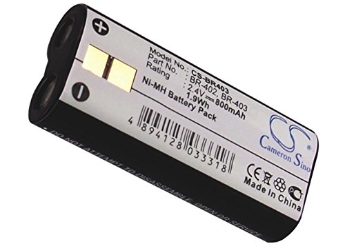 Qigenia BR-402 Replacement Battery for DS-3300 DS-2300 DS-5000 DS-5000ID DS-4000,BR-403 Battery (800mAh/2.4V)