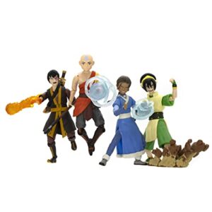 the loyal subjects avatar: the last airbender elements bst axn 5-inch action figure anime 4-pack