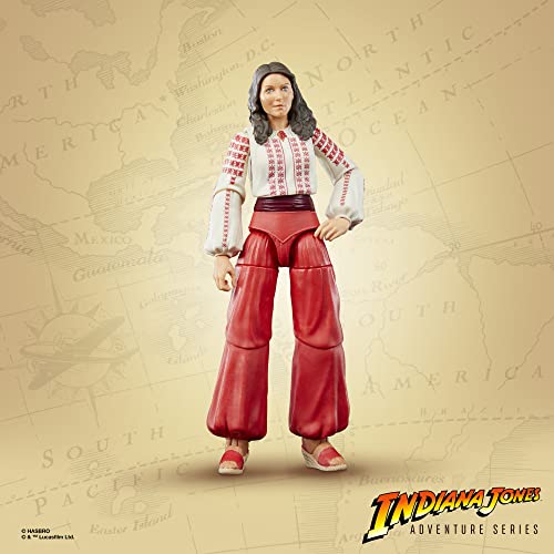 Indiana Jones and The Raiders of The Lost Ark Adventure Series Marion Ravenwood Toy, 6-inch Action Figures, Kids Ages 4 and Up