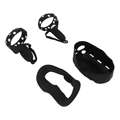 VR Shell Cover Set, Scratch and Shatterproof Silicone VR Accessories Face Cover for VR