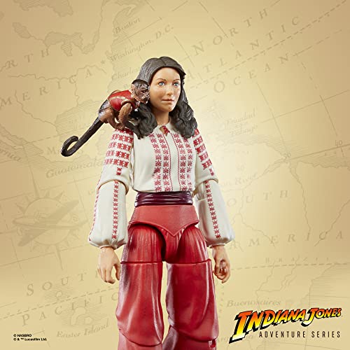 Indiana Jones and The Raiders of The Lost Ark Adventure Series Marion Ravenwood Toy, 6-inch Action Figures, Kids Ages 4 and Up