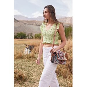 Myra Bag Aztec and Cowhide Shoulder Bag S-5729