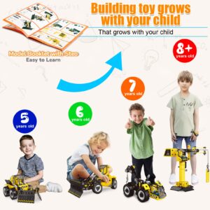 HOMCENT Educational Building Toys for Age 3+ Year Boy & Girl, Building Block STEM Toy Kit for Toddlers & Kids, Creative Learning Construction Playset Birthday for 4 5 6 7 8 yr Old